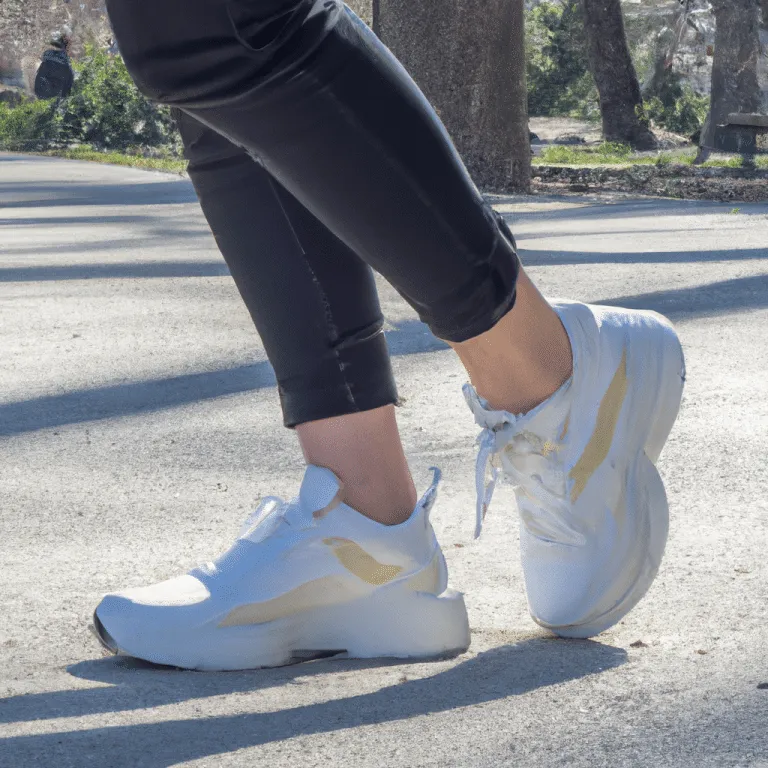 girl walking outdoors in comfortable shoes
